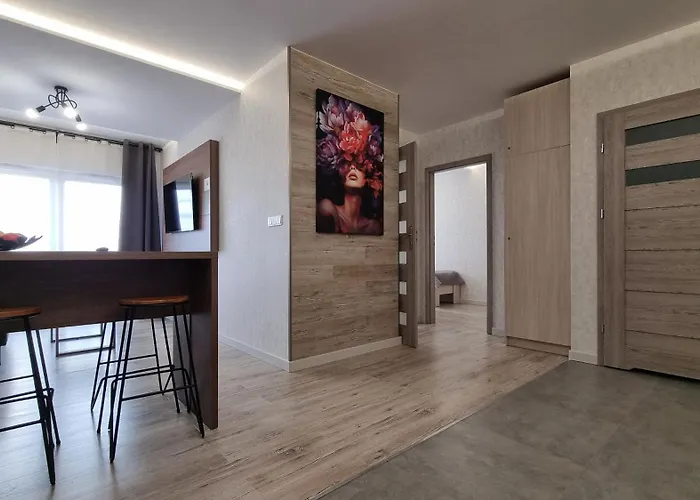 아파트 Q Zenith- Trzypokojowy, Klimatyzowany Przy Manufakturze Z Garazem Gratis, Fv *